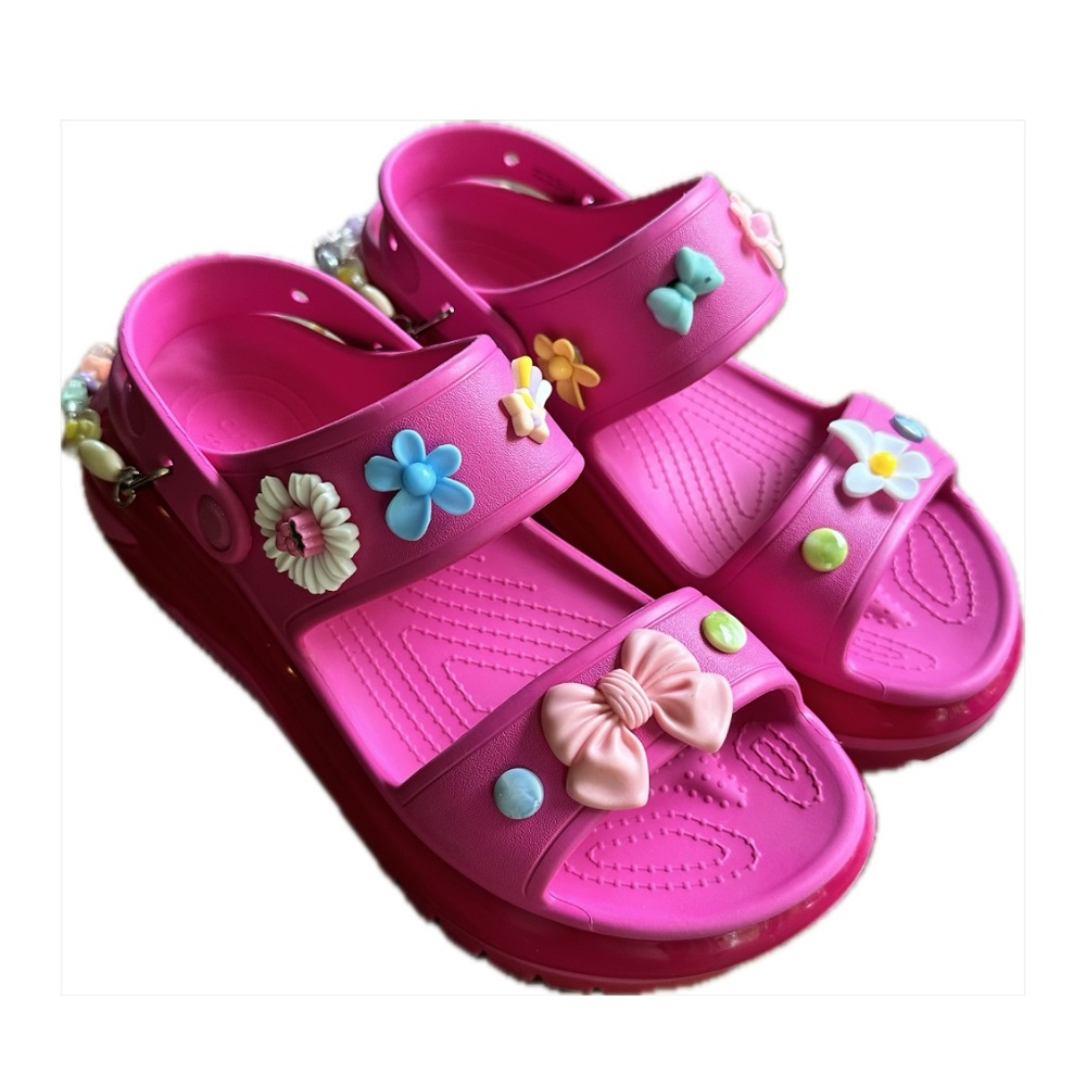 Croc Mega Crush Sandals, pink - W Size 10